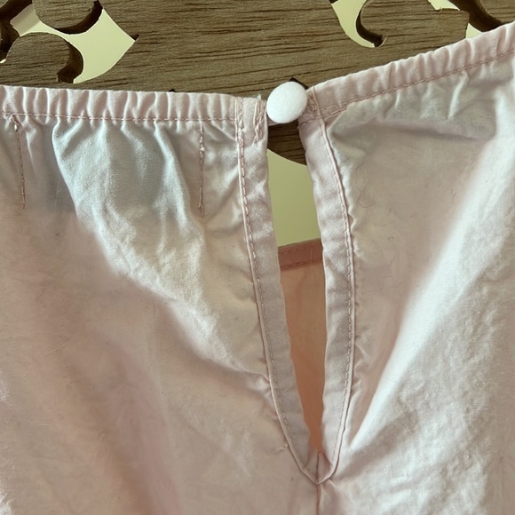 Light, Pastel Pink Tiered Shift Dress with Puff Sleeves - Francesca’s - Picture 5 of 6